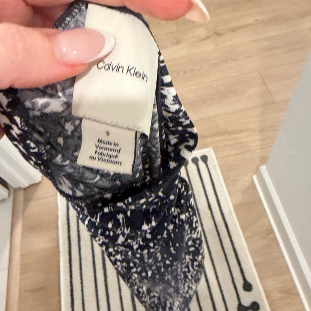 Calvin Klein Navy & White Abstract Print shirt